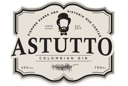 SIEMPRE HABRA UNA HISTORIA QUE CONTAR ARTE SANAL EST. 2015 ASTUTTO COLOMBIAN GIN trademark