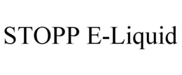 STOPP E-LIQUID trademark