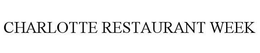 CHARLOTTE RESTAURANT WEEK trademark