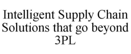 INTELLIGENT SUPPLY CHAIN SOLUTIONS THATGO BEYOND 3PL trademark
