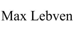 MAX LEBVEN trademark