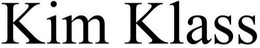 KIM KLASS trademark