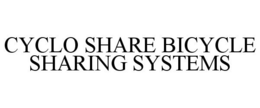 CYCLO SHARE BICYCLE SHARING SYSTEMS trademark
