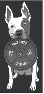 KNOX POWER COMPANY 20.4 KGS 45 LBS trademark