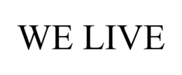 WE LIVE trademark