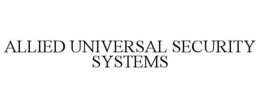ALLIEDUNIVERSAL SECURITY SYSTEMS trademark