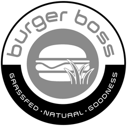BURGER BOSS GRASSFED · NATURAL · GOODNESS trademark