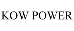 KOW POWER trademark