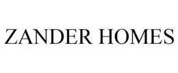 ZANDER HOMES trademark