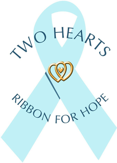 TWO HEARTS RIBBON FOR HOPE trademark