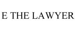 E THE LAWYER trademark