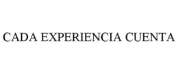 CADA EXPERIENCIA CUENTA trademark