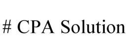 # CPA SOLUTION trademark