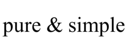 PURE & SIMPLE trademark