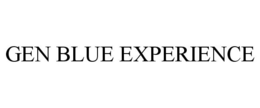 GEN BLUE EXPERIENCE trademark