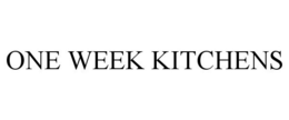 ONE WEEK KITCHENS trademark