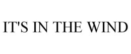 IT'S IN THE WIND trademark