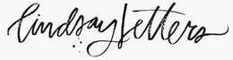 LINDSAY LETTERS trademark