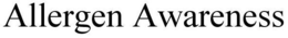 ALLERGEN AWARENESS trademark