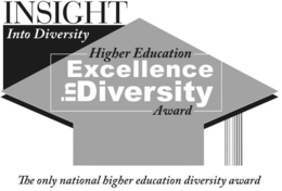 INSIGHT INTO DIVERSITY HIGHER EDUCATION EXCELLENCE IN DIVERSITY AWARD THE ONLY NATIONAL HIGHER EDUCATION DIVERSITY AWARD trademark