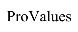 PROVALUES trademark