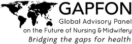 GAPFON GLOBAL ADVISORY PANEL ON THE FUTURE OF NURSING & MIDWIFERY BRIDGING THE GAPS FOR HEALTH trademark