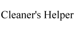 CLEANER'S HELPER trademark