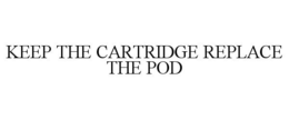 KEEP THE CARTRIDGE REPLACE THE POD trademark