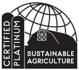 CERTIFIED PLATINUM SUSTAINABLE AGRICULTURE trademark