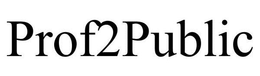 PROF2PUBLIC trademark