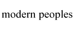 MODERN PEOPLES trademark