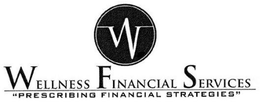 W WELLNESS FINANCIAL SERVICES PRESCRIBING FINANCIAL STRATEGIES trademark