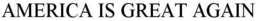 AMERICA IS GREAT AGAIN trademark