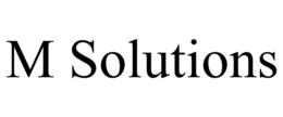 M SOLUTIONS trademark