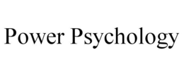 POWER PSYCHOLOGY trademark
