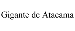 GIGANTE DE ATACAMA trademark