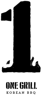 1 ONE GRILL KOREAN BBQ trademark