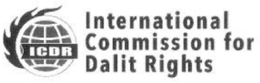 ICDR INTERNATIONAL COMMISSION FOR DALIT RIGHTS trademark