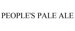 PEOPLE'S PALE ALE trademark