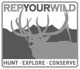 REPYOURWILD HUNT · EXPLORE · CONSERVE trademark