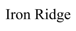 IRON RIDGE trademark