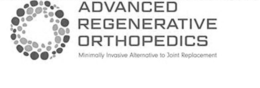 ADVANCED REGENERATIVE ORTHOPEDICS MINIMALLY INVASIVE ALTERNATIVE TO JOINT REPLACEMENT trademark
