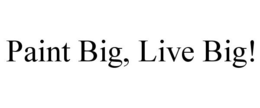 PAINT BIG, LIVE BIG! trademark