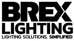BREX LIGHTING LIGHTING SOLUTIONS. SIMPLIFIED trademark