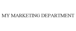 MY MARKETING DEPARTMENT trademark