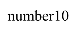 NUMBER10 trademark