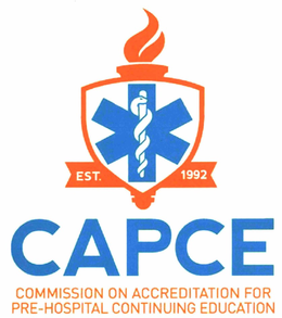 CAPCE COMMISSION ON ACCEDITATION FOR PRE-HOSPITAL CONTINUING EDUCATION EST. 1992 trademark