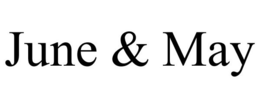 JUNE & MAY trademark