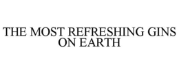 THE MOST REFRESHING GINS ON EARTH trademark
