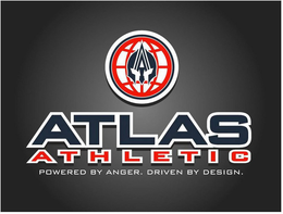ATLAS ATHLETIC POWERED BY ANGER. DRIVEN BY DESIGN. trademark